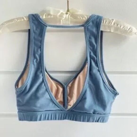 Niyama Sol Eclipse Medium Support Sports Bras In Coral, Slate Blue, Ballet Pink - Picture 13 of 16